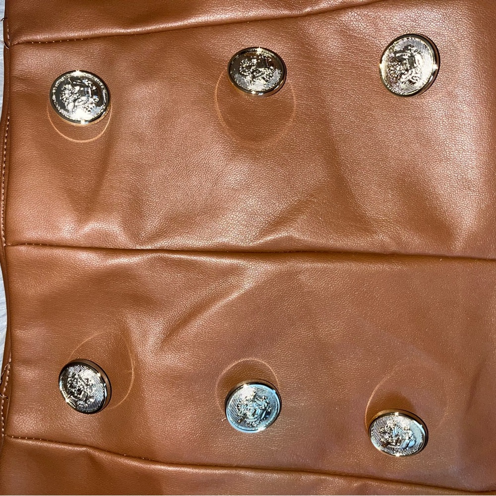 Leather shorts